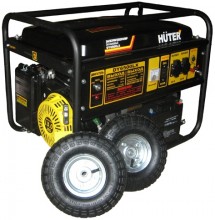 Бензиновый генератор Huter DY6500LX, с колесами и аккумулятором